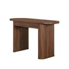 Juliet Oval Writing Desk Solid Wood Construction Elegant Finishes Spacious Drawer Curved Legs Versatile Design Easy Assembly 4