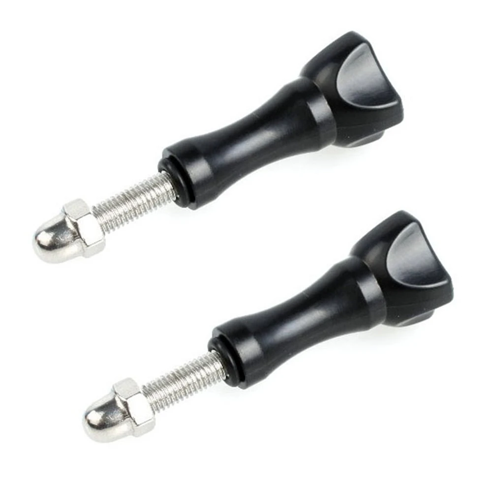 2 Pz Per Gopro Thumb Screw Clip Bullone Dado Accessori Per Gopro Hero 3 + 1 2 3 4 5 6 Sjcam Sj4000 Xiaomi Yi Nero