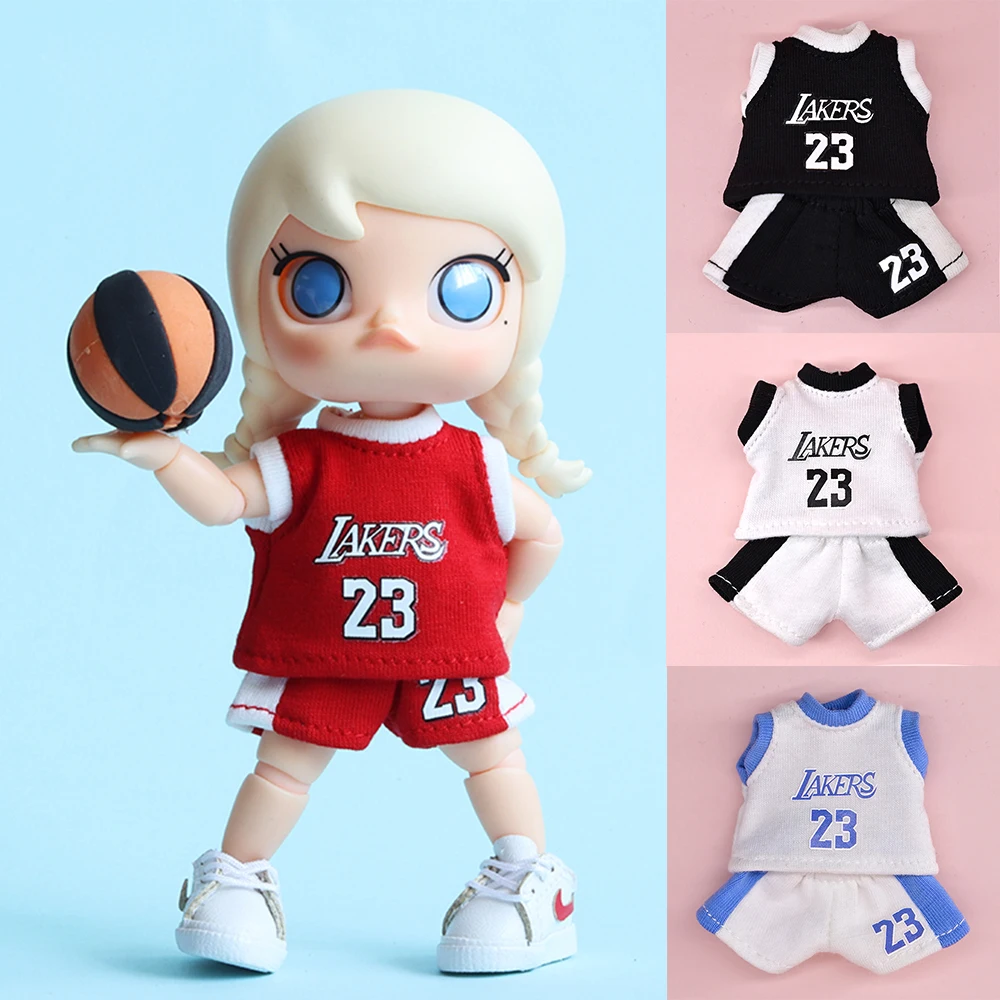 New OB11 Dolls Clothes 1/12 Bjd Doll Basketball Clothes Suit Short