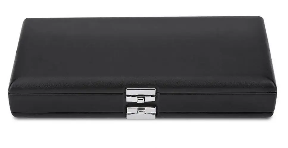 Oboe Reed Case Oboe Lead Box for 40 Baoblaze 2 Layers Flannel Slot PU Leather