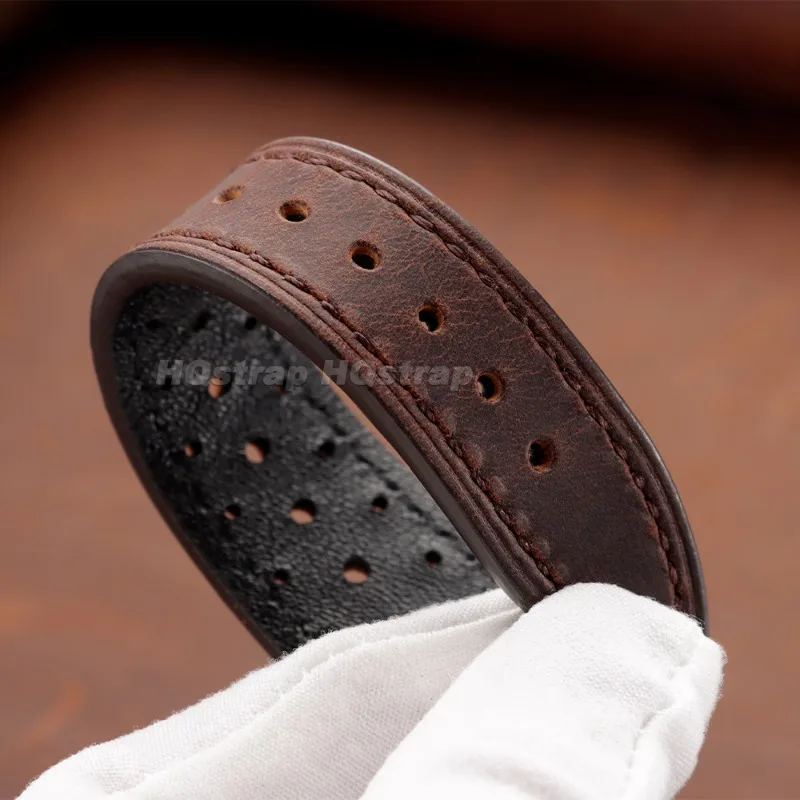 Vintage Genuine Leather Universal Wristband - Breathable Cowhide Strap
