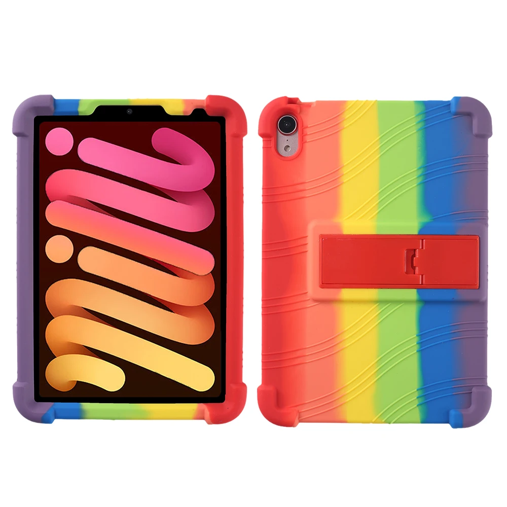 Universal Soft Silicon Stand Cover with Protective Back
