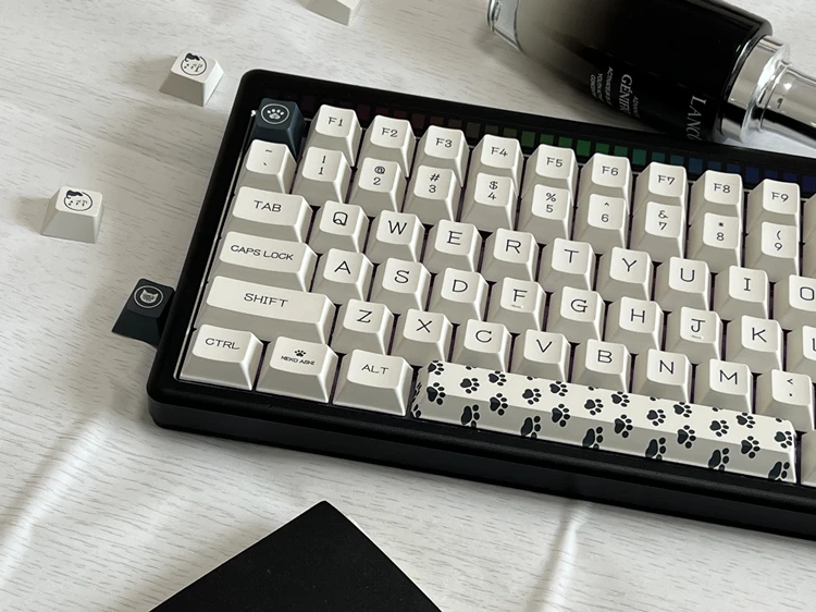 142 chaves conjunto preto gato kuroneko keycap