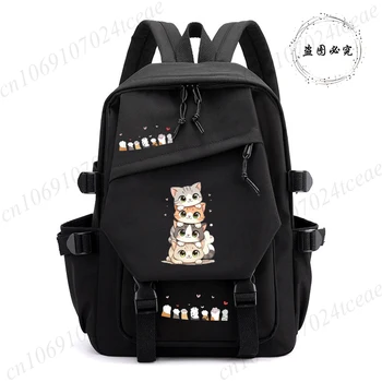 Back To School Anime School Backpack for Students Kawaii Cat Design Daily Bagpack Anime Backpacks for Girl Sport School Bag 1