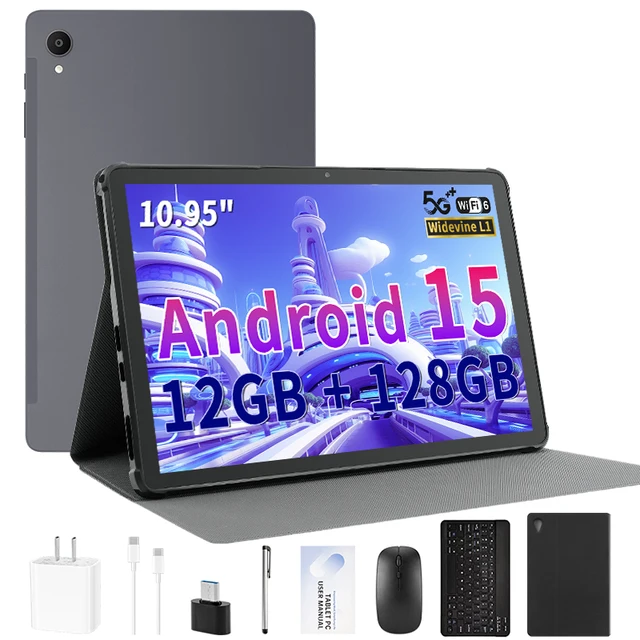 2025 10.95" Android 15 Tablet 12GB RAM 128GB ROM 1