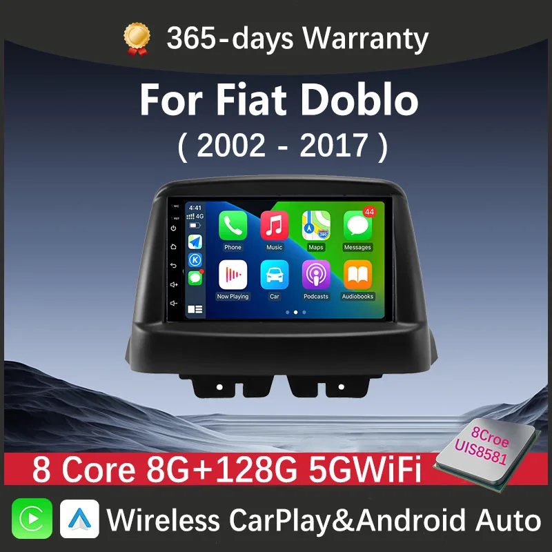 

7Inch 2 Din Car Radio Android for FIAT Doblo 2002-2017 Stereo WIFI Multimedia Player Head Unit Navigation Autoradio Carplay Auto