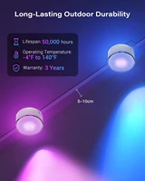 RGBIC String Downlight Smart LED String Light Work with Alexa Color Changing Indoor Wall Light Fixture for Party Music Sync - Image 4