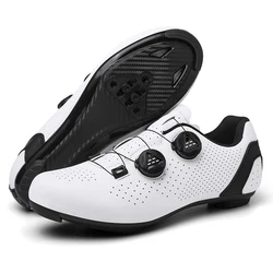 Men's Mountain Bike Cycling Shoes - Enhanced Grip and Comfort - 42 (T168 white road)