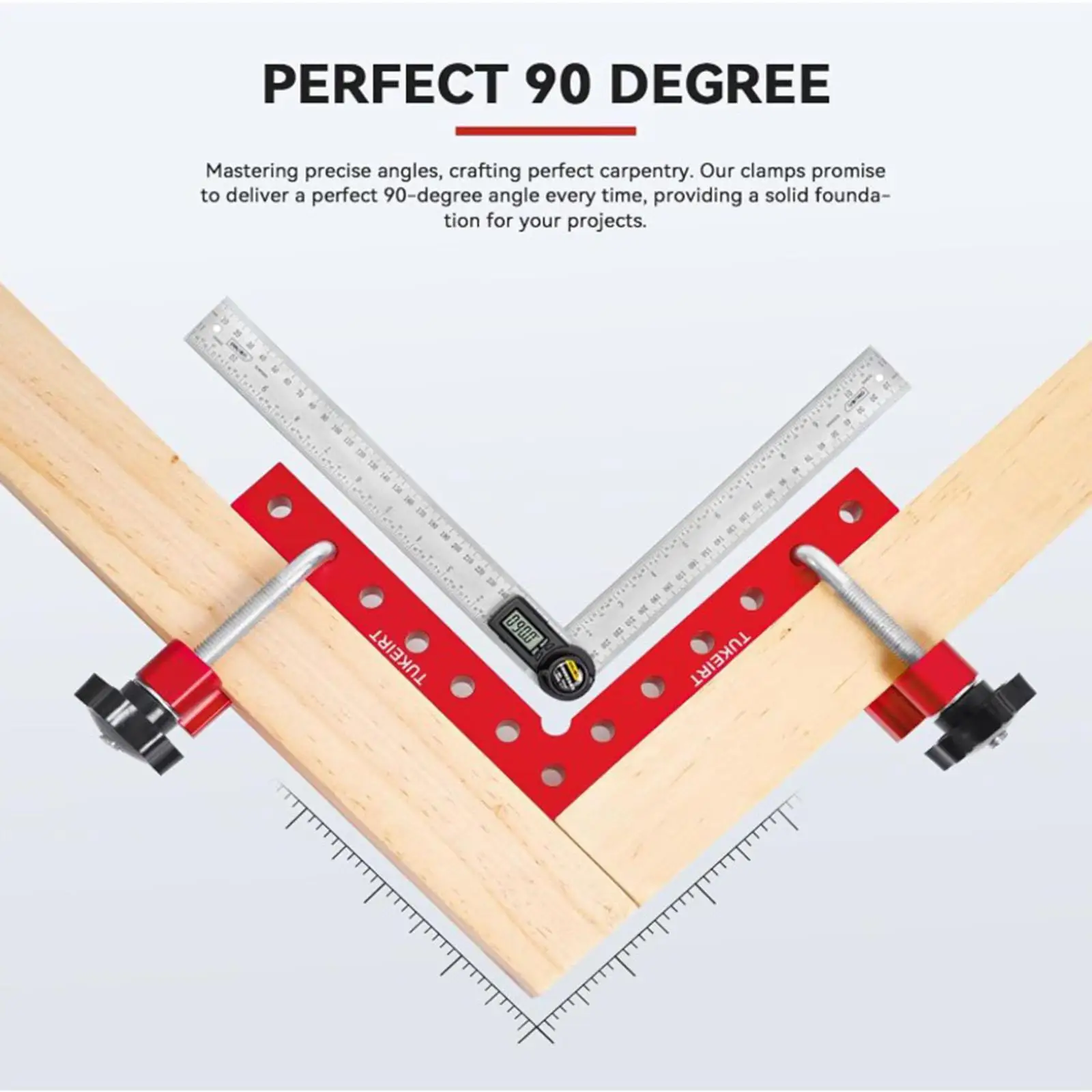 4 Pieces 90 Degree Clamps Easily Install Aluminum Alloy Professional Portable Corner Clamps Woodworking Block for Picture Frame 4 Pieces 90 Degree Clamps Easily Install Aluminum Alloy Professional Portable Corner Clamps Woodworking Block for Picture Frame