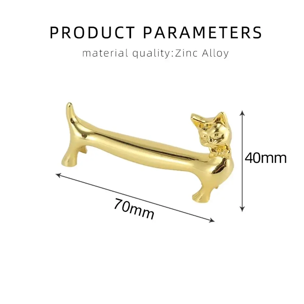 1Pcs Durable Cat Design Chopstick Holder Zinc Alloy Metal Tableware Stand Chopsticks Rack Art Craft Table Decoration