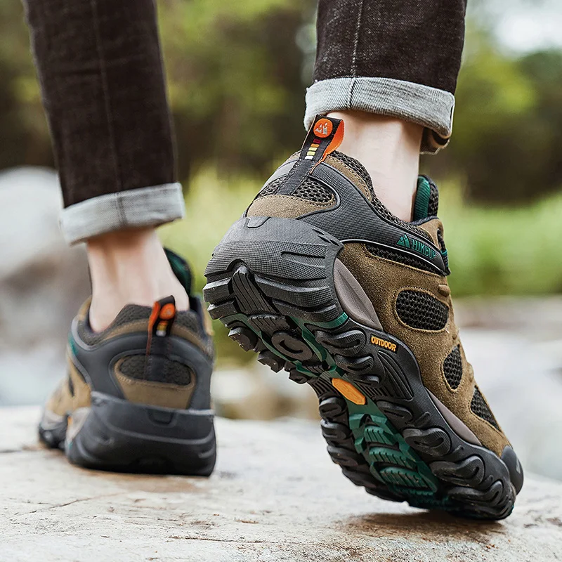 Hikeup männer schuhe atmungsaktiv spritz feste outdoor wanders chuhe bergsteigen sport herren jagd trekking sneaker – Detail 25