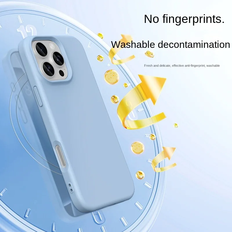 Enhanced Liquid Silicone Magnetic Phone Case - Skin-friendly Cover-Compatible with Magsafe Chargers