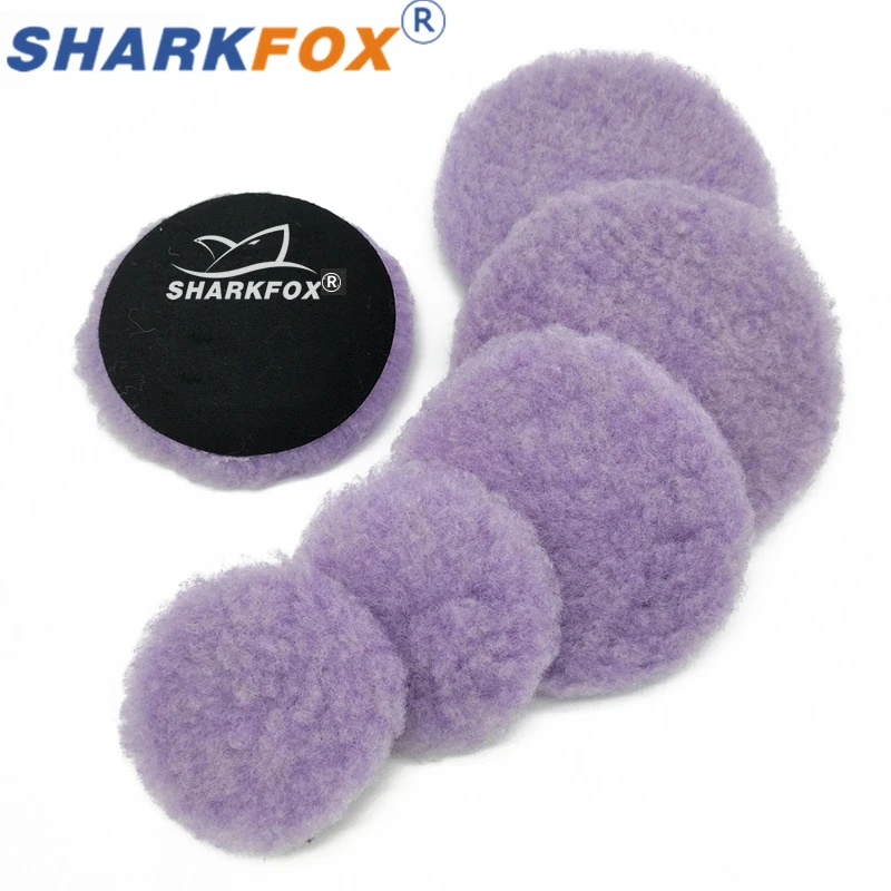 Sharkfox Purple Woolen Polishing Pad Car Paint Polishing Wool Pad For Waxing Polisher Use car polishing pad car polish pad wool polishing pad wool polishing head