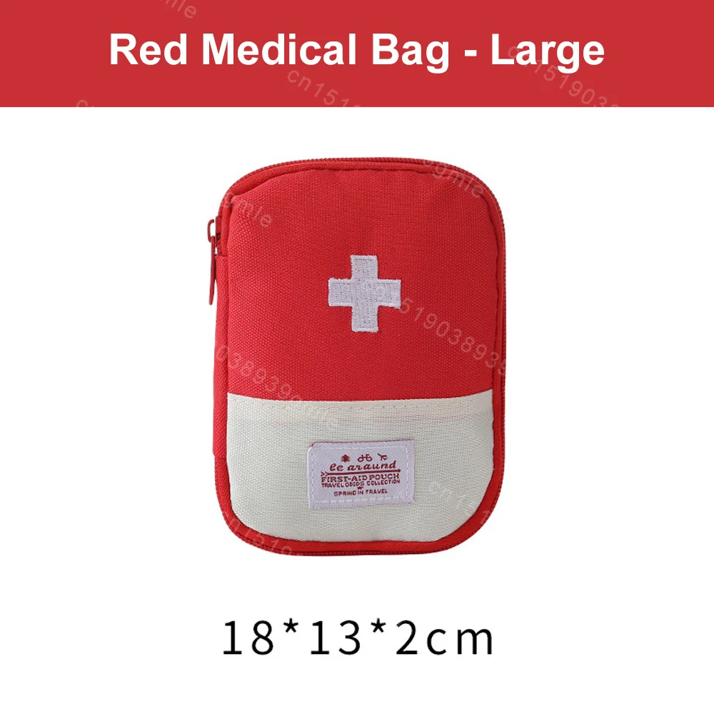 Portable First Aid Medical Kit Travel Outdoor Camping First Aid Kits Medicine Storage Bag Travel EDC Pouch Organizer Pill Case