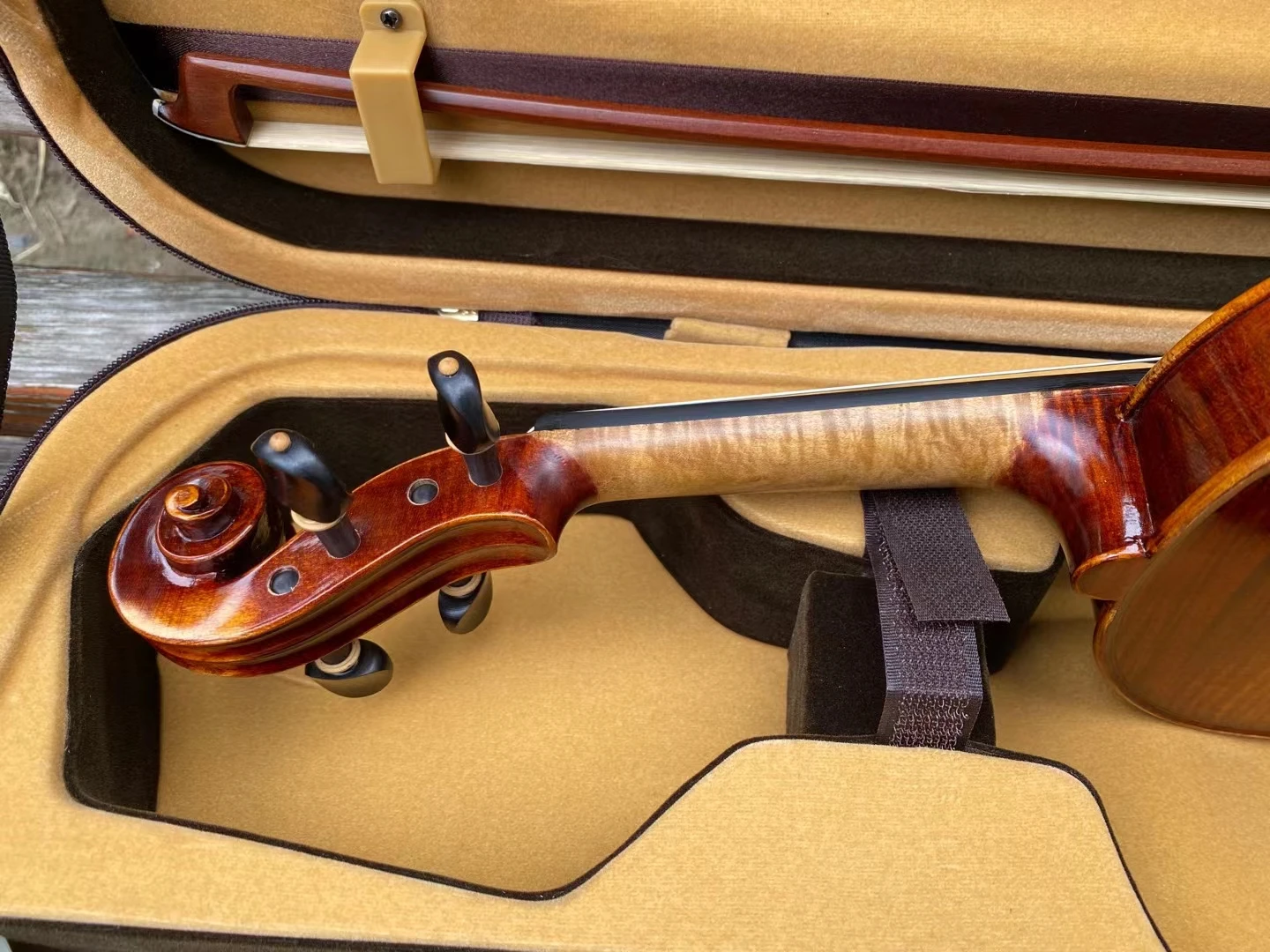 Strong tone! Violin 4/4 Stradivarius 1716 brown Italian Vintage Oil Varnish Professional musical instrument Violino pin