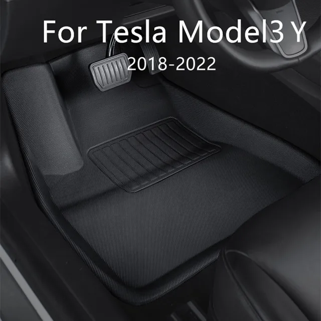 Tapetes para Veículos Tesla Model 3 e Y: Proteção Impermeável e Antiderrapante Tapetes para Veículos Tesla Model 3 e Y: Proteção Impermeável e Antiderrapante