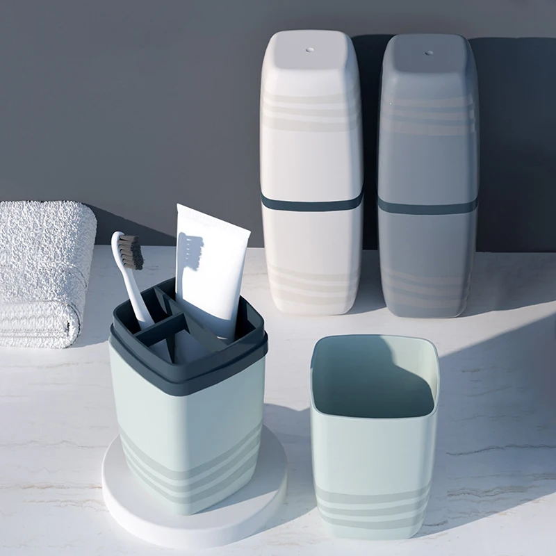 Portable Wash Cup Toothbrush Cup Mouthwash Toothbrush Household Set Tooth Cylinder Toothpaste Storage Box