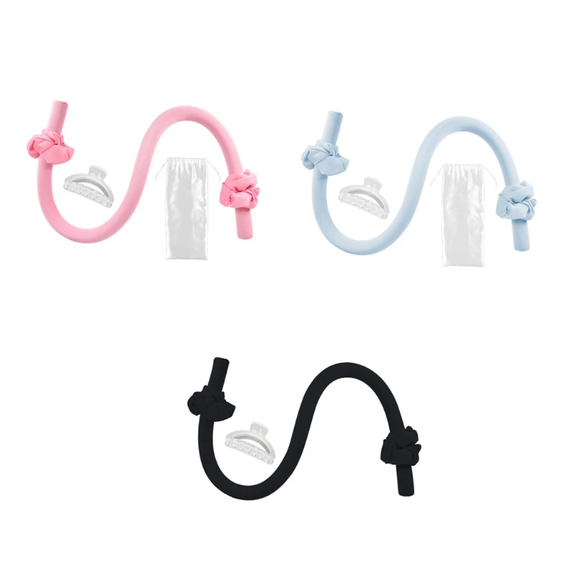 Heatless Hair Curlers for Long Hair to Sleep in Overnight No Heat Rollers Clip