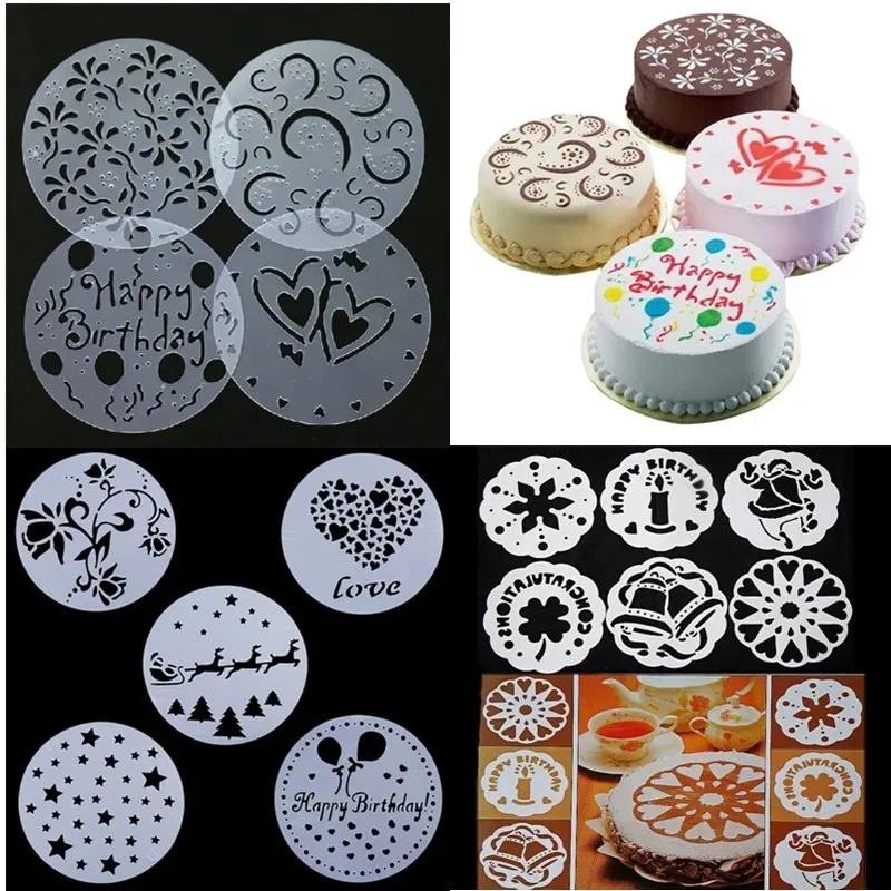 Coffee Decorating Stencils - قوالب قهوة دانتيل لتز...