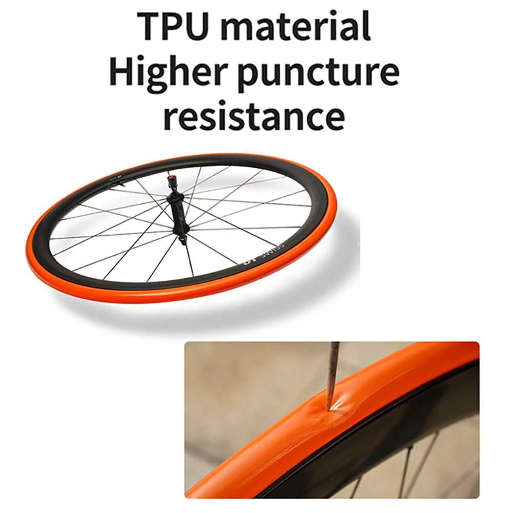 Road Bicycle TPU Tire Mini Portable French Valve Inner Tube 700C 45/65/85mm Length Valve Lightweight Bicycle Accessories