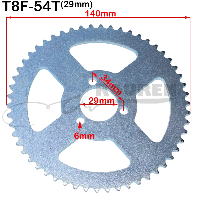 Metal T8F 126 Links +11tooth +Chain Plate For High Quality Fit Electric and Gas Scooter ( Spare Parts) Dirt Pit Bike Motorcycle