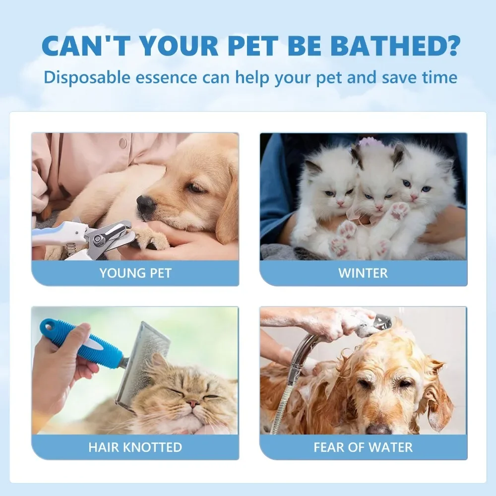 Yegbong Pet Leave-in Serum Water Free Deodorization for Cats and Dogs Clean and Supple Hair Retention Care