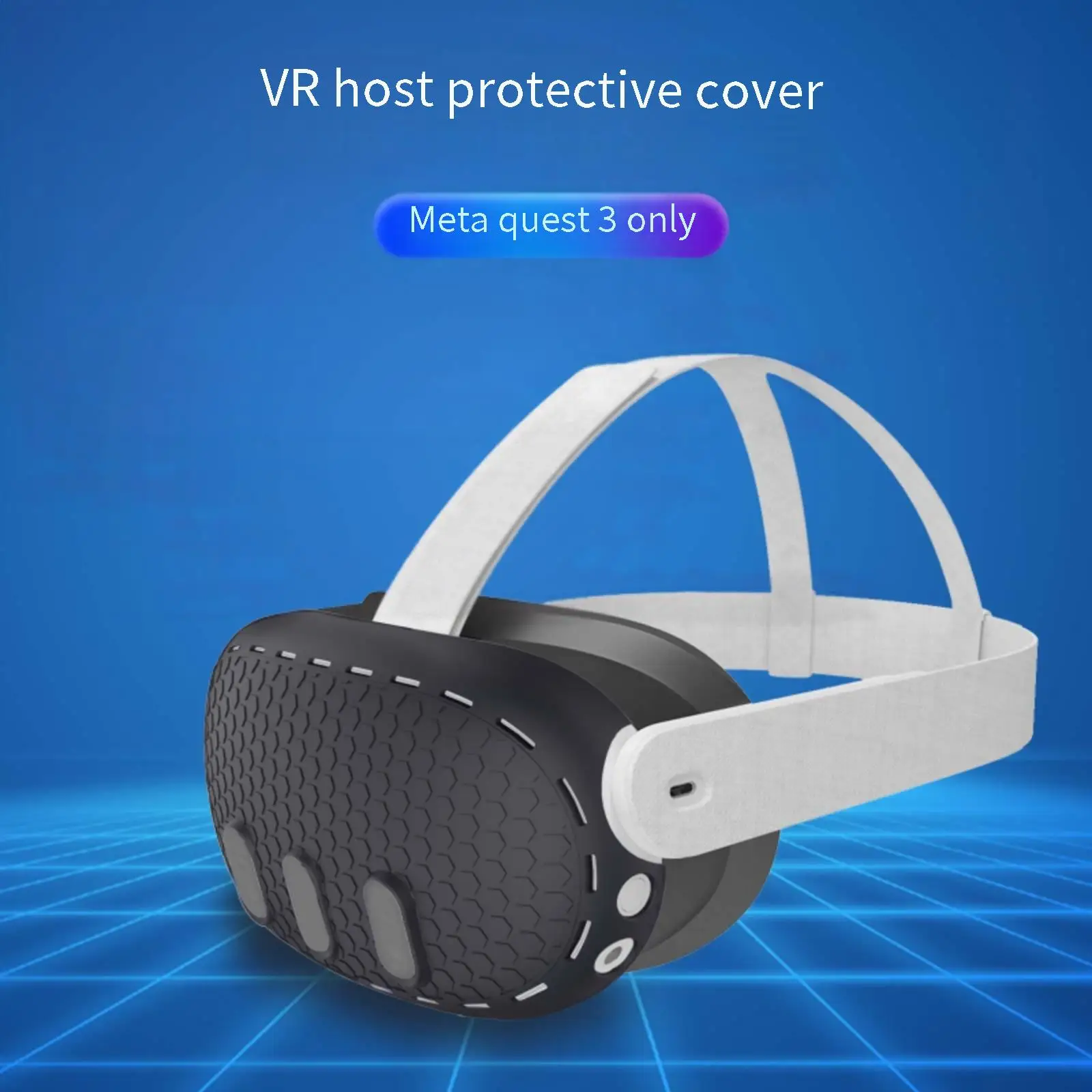 

Suitable for Meta Quest 3 host silicone case Quest3 VR game helmet silicone protective case accessories
