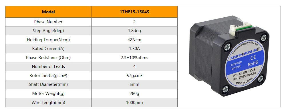 stepperonline nema motor deslizante motor passo para impressora cnc xyz