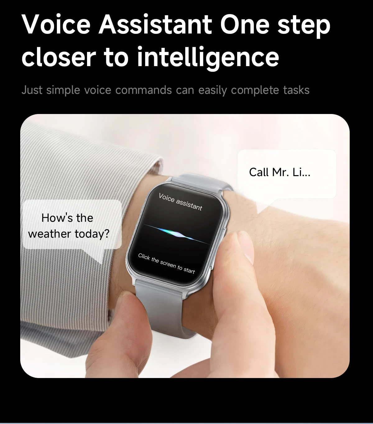 Lige Smartwatch Mit Sprachassistent Und Hd-display Für Sport_voghion.com