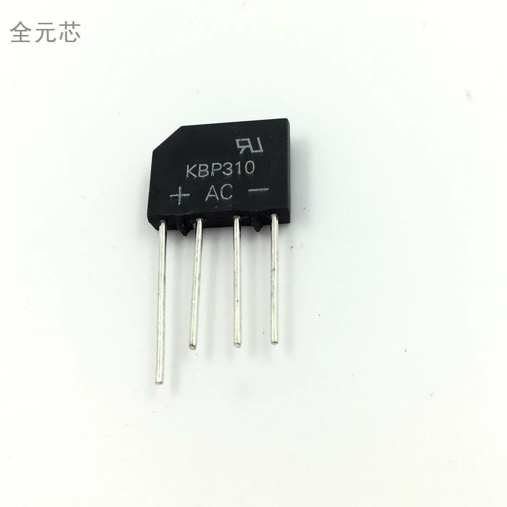 10PCS KBP310 flat bridge 1000V3A new original bridge stack rectifier stack silicon full direct shot