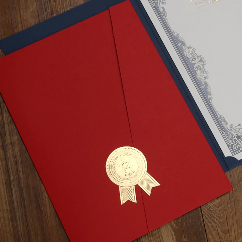 

Multi-use Honor Certificate Cover Novelty Award Cover Certificate Protection Cover Certificate Protector