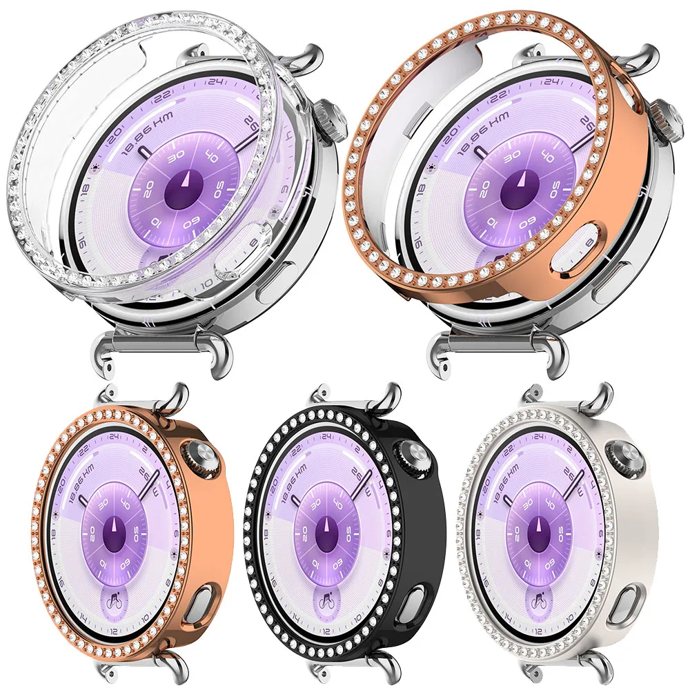 Elegant Bling Crystal Diamond Watch Case Cover with Screen Protector