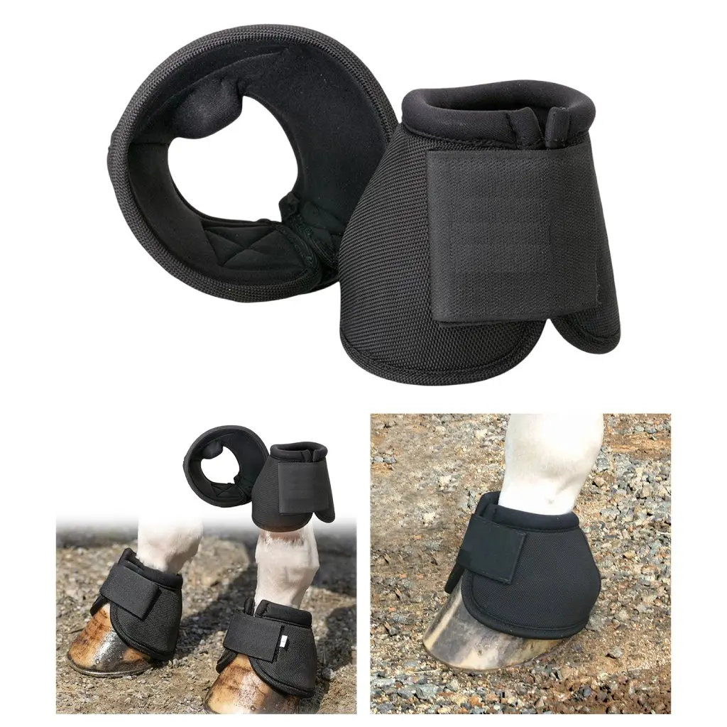 Horse Bell Boot Equine Hoof Boot Quick Drying & Comfort Heavy Duty Protection Equestrian Accessories Equipment Pair Durable horse hoof boot