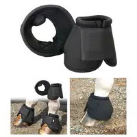 Horse Bell Boot Equine Hoof Boot Quick Drying & Comfort Heavy Duty Protection Equestrian Accessories Equipment Pair Durable 2