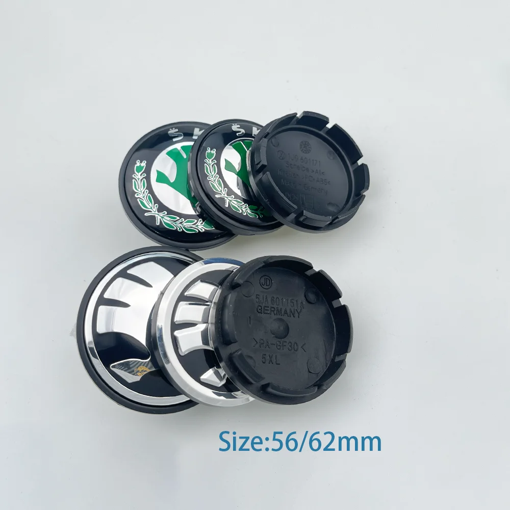 All New 56mm 65mm Balck Groene Auto Wiel Hub Center Caps Cover Voor