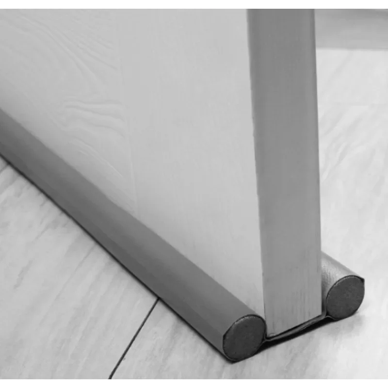 Door Bottoom Seal Strip Windproof Soundproof Door Sweep Draft Stopper Cuttable Foldable Weatherstrip Self Adhesive Acoustic Foam