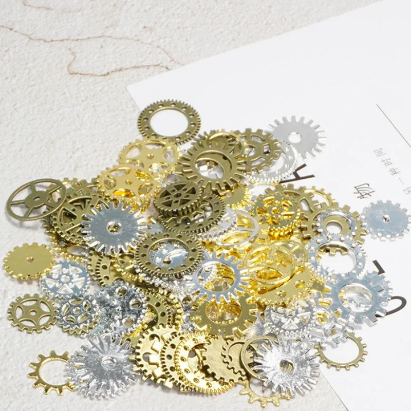 Mix Alloy Mechanical Steampunk Cogs & Gears Diy Accessories 1 Pack S08