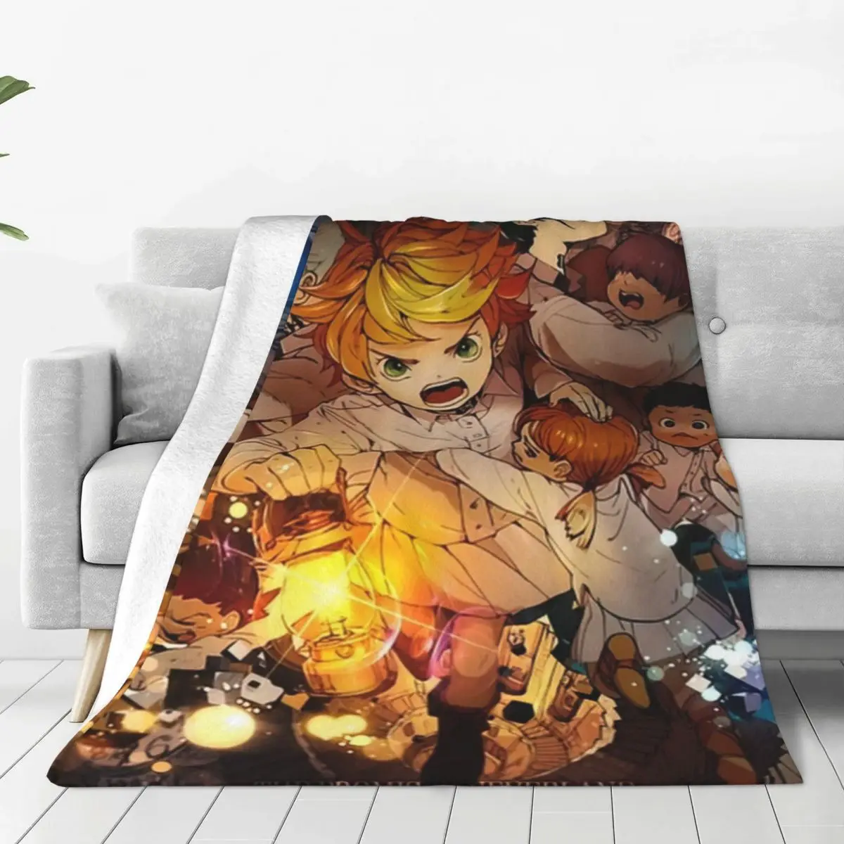 

The Promised Neverland мультфильм анимация кровать одеяло фланелевое одеяло кондиционер одеяло