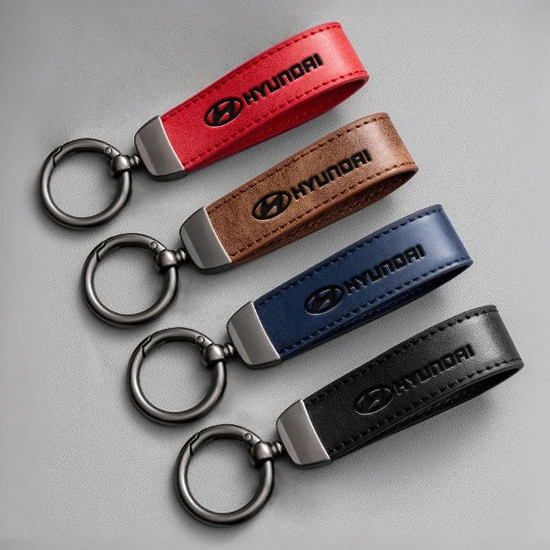 Premium Sude Leather Car Keychain Lanyard Gift