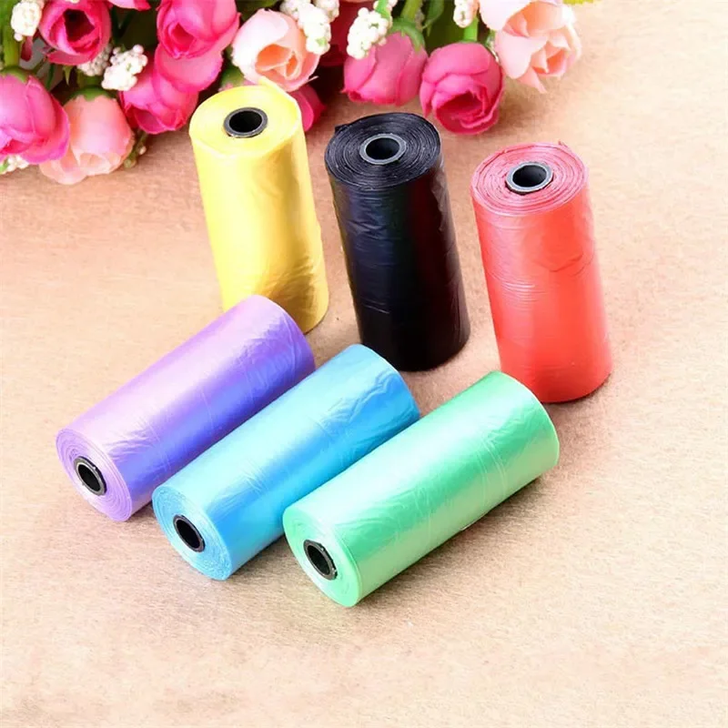 100pcs(5 roll x 20pcs) Dogs Cats Poop Bag Biodegradable Garbage Pet Dog Waste Bags Dog Cat Cleaning Up Refill Garbage Bag