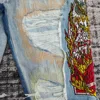 men stitching embroidery distressed jeans 5