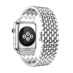 Premium Stainless Steel Watch Band - Elegant Metal Strap for Series 10 46mm (Silver)