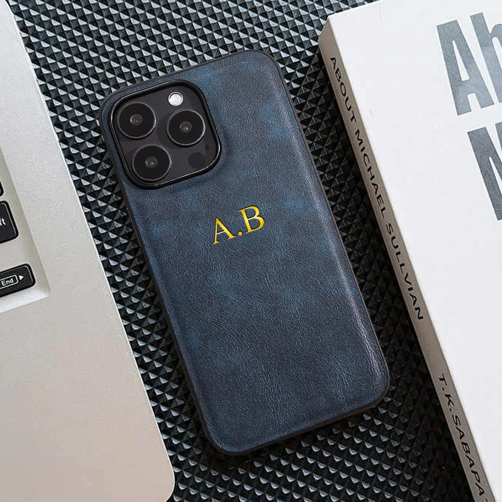 Luxury Leather Personalized Case For iPhone 17 16 15 14