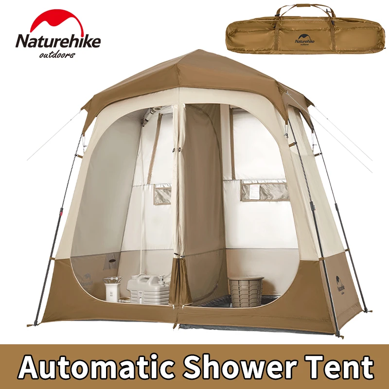Naturehike Automatic Shower Tent Dry Wet Separation Outdoor Camping Travel Changing Room Shelter Mobile Toilet Bathroom Portable portable shower tent