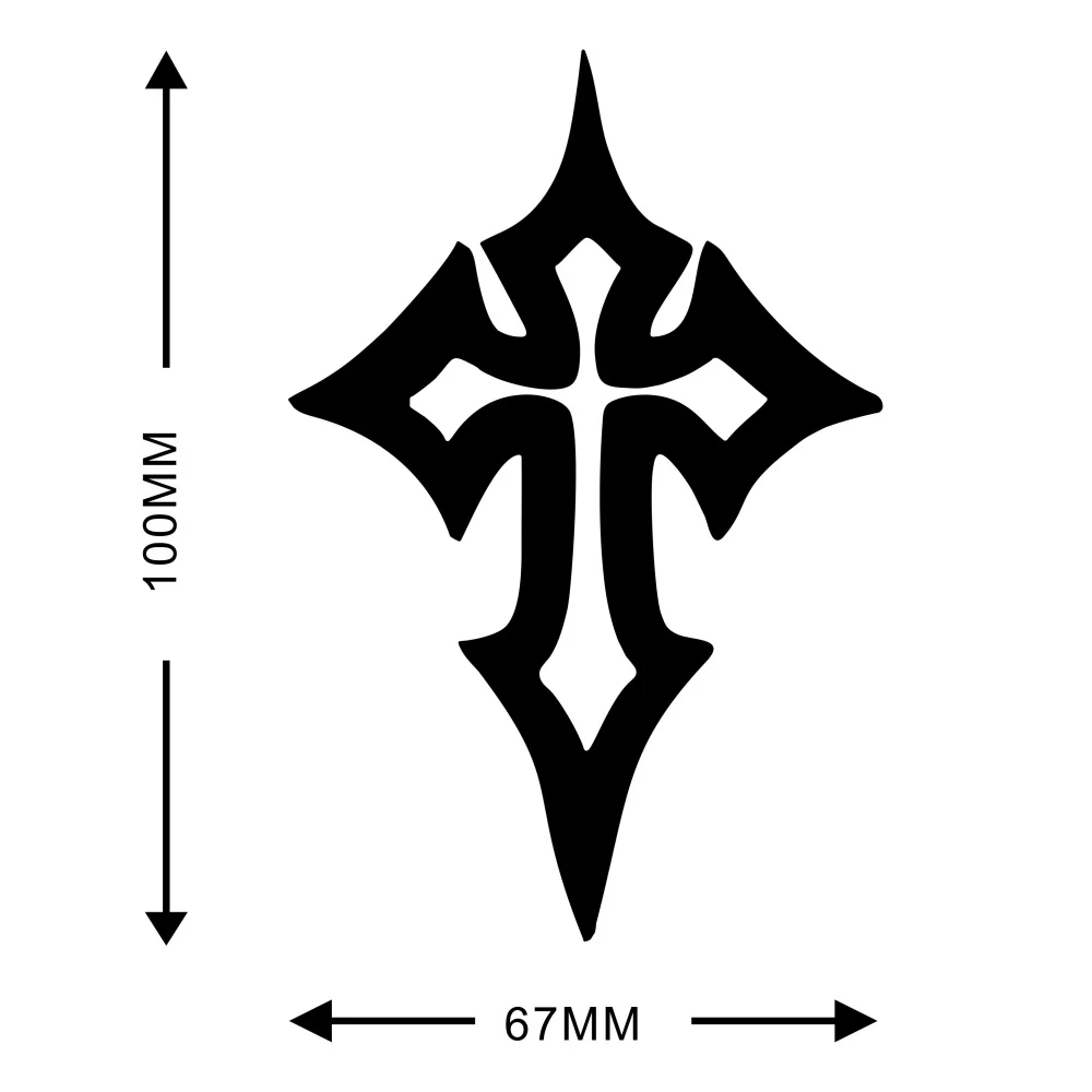 1PC Creative Cross Pattern Motorcycle Stickers Waterproof Vinyl Decals for Racing Helmet Motorbike Fuel Tank Fairing Scooter