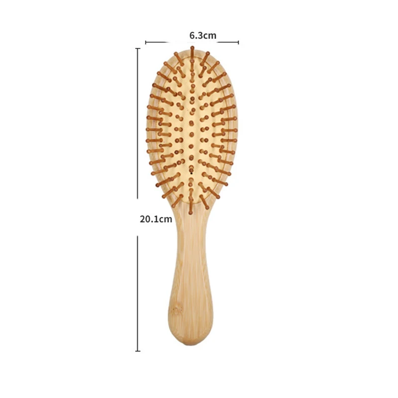 Combs Bamboo Air Cushion Massage Comb Smooth Hair Not Knotted Practical Comb High Elastic Head Massage Air Bag Comb Hair Brush images - 6