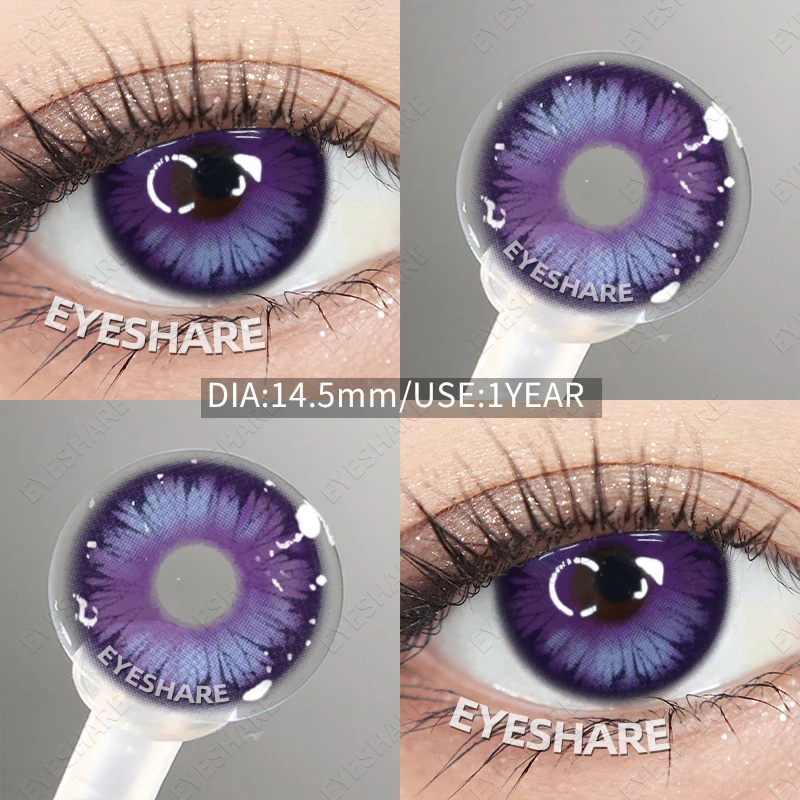 EYESHARE Vibrant Anime Cosplay Colored Contact Lenses – Red, Blue, Green & Pink Eye Enhancement