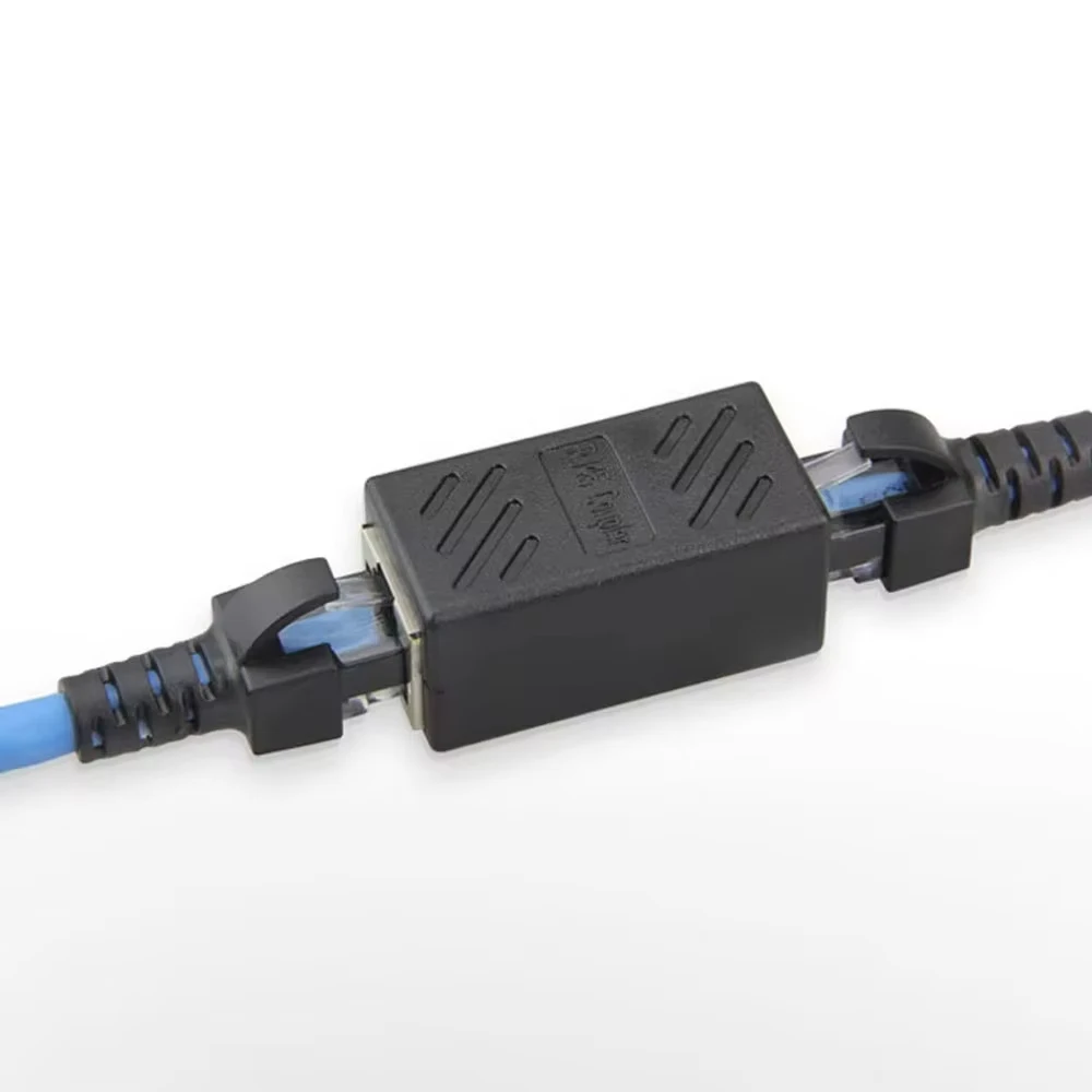 Ethernet Adapter 5Pcs RJ45 Connector Cat7/6/5e Ethernet Adapter Connector Ethernet Cable Network LAN Adapter for Cable Female to Female