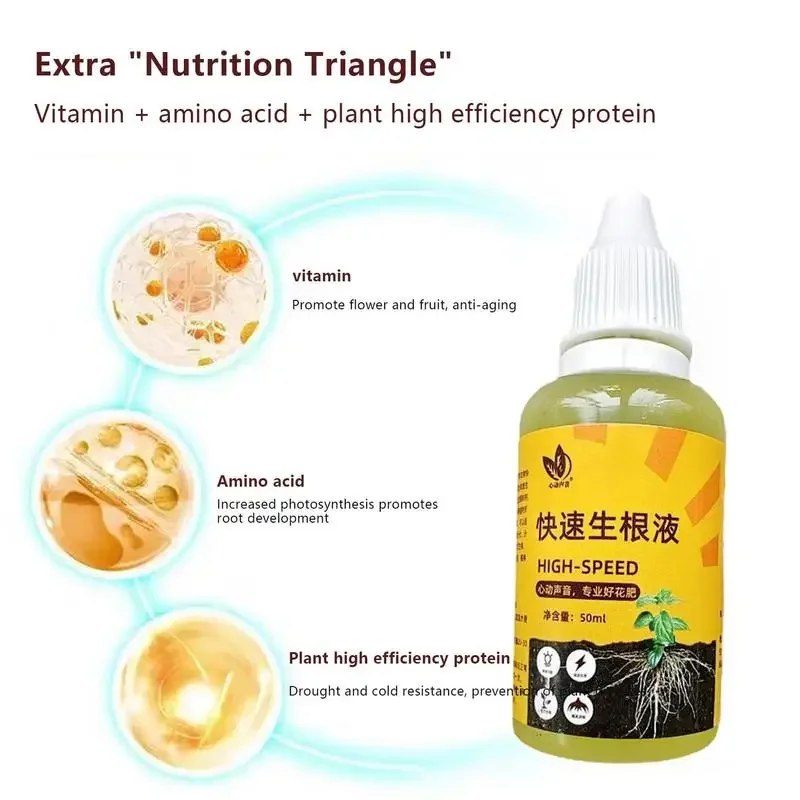 Plant Rooting Stimulator Liquid Rapid Rooting Agent Plants Nutrient Supplement Fertilizer Seedling Enhancer Growth Promotor