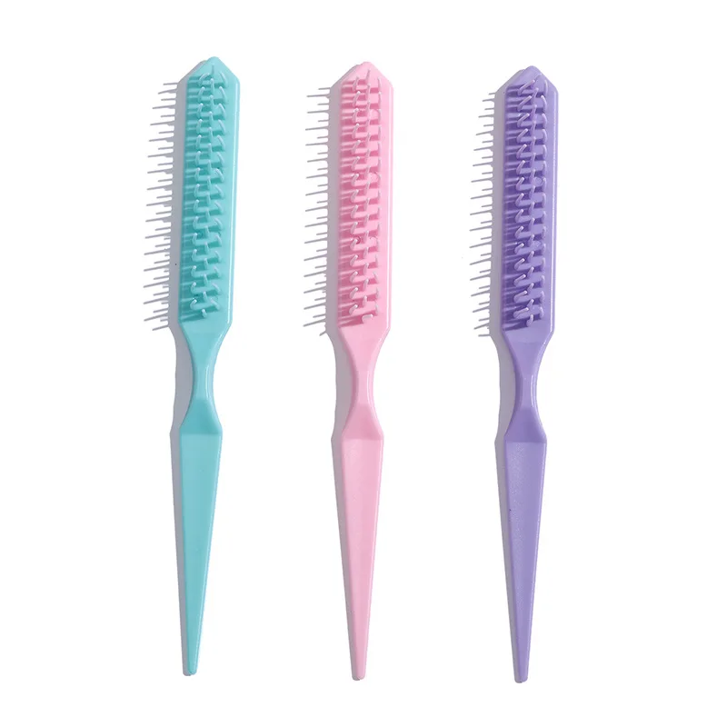 2022 Point Tail Brush Comb Beauty Salon Hair Coloring Comb Baked Oil Plastic Comb Brush Candy Color Hairdressing Comb Wholesale pure handmade mulberry jute paper rice paper half baked and half cooked brush calligraphy practice small freehand landscape